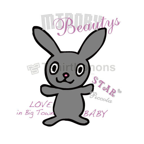 Rabbit T-shirts Iron On Transfers N6885 - Click Image to Close